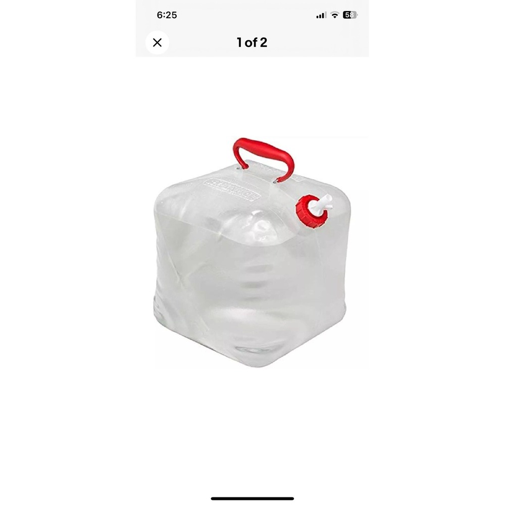 Camping Water Container 5‎ Gallon Fold-A-Carrier Collapsible Water Carrier New